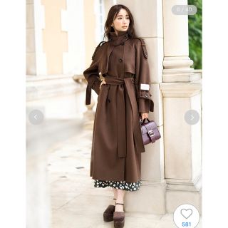 スナイデル(SNIDEL) ロングコート(レディース)(ブルー・ネイビー/青色