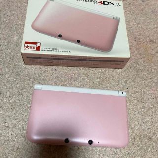 ニンテンドー3DS(ニンテンドー3DS)のニンテンドー3DS LL ピンク×ホワイト、充電器、ARカード付器付き(その他)