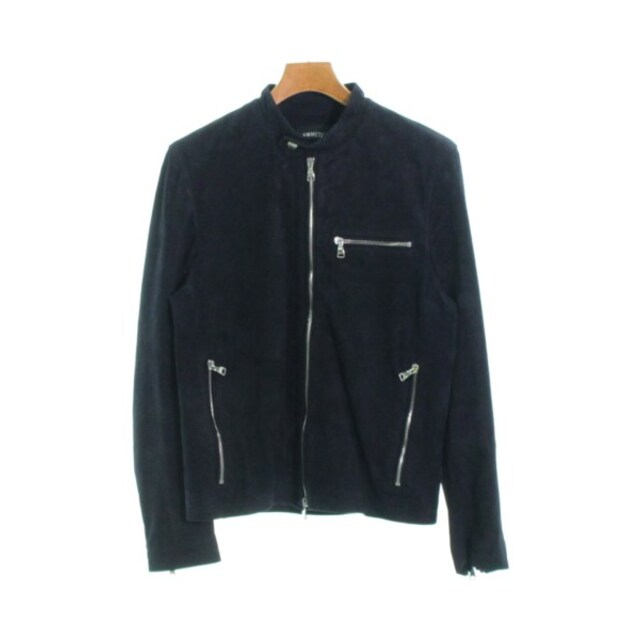 【信頼】 - EMMETI EMMETI 【古着】【中古】 紺系 46(M位) ライダース エンメティ ライダースジャケット 【信頼】 - EMMETI EMMETI 【古着】【中古】 紺系 46(M位) ライダース エンメティ ライダースジャケット