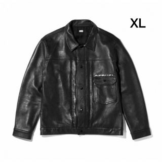 シークエル(SEQUEL)の新品 FRAGMENT x SEQUEL レザージャケット XL シークエル(Gジャン/デニムジャケット)