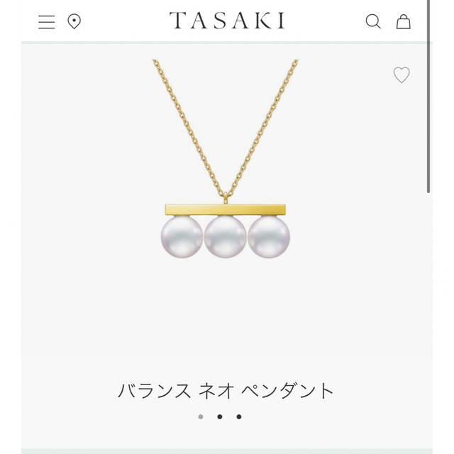 美品　tasaki バランスネオ　ネックレスレディース