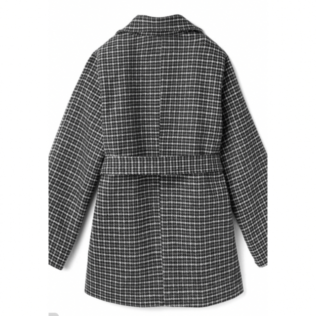GRL(グレイル)のグレイル　リボンベルト付き千鳥格子柄コート　新品 レディースのジャケット/アウター(ピーコート)の商品写真