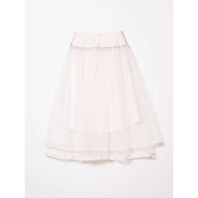 スカートTanaka Daisuke  White pearl skirt Pink