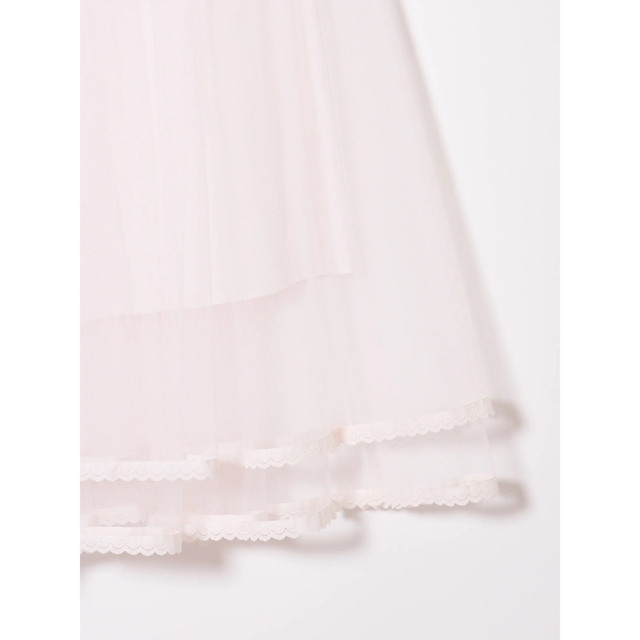 スカートTanaka Daisuke  White pearl skirt Pink