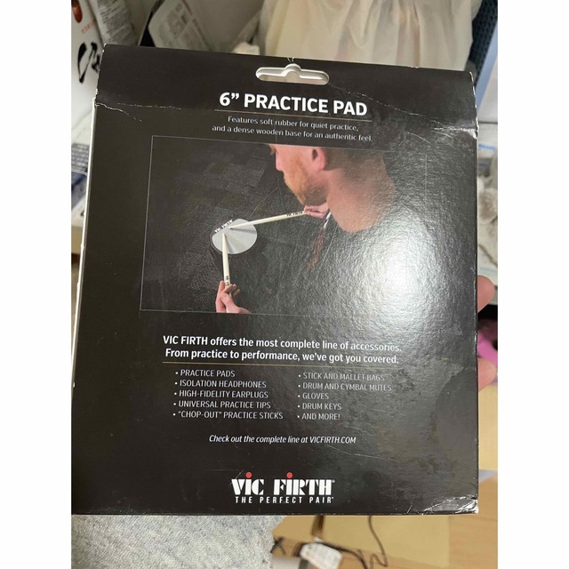 VIC FIRTH ドラム　練習パッド　プラクティス　VIC-PAD6D 楽器のドラム(その他)の商品写真