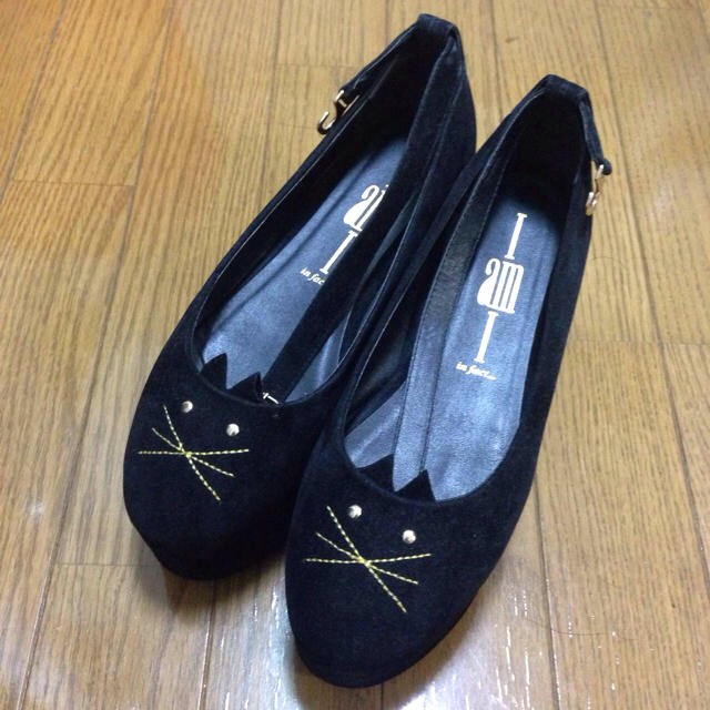 I am I - ネコ厚底パンプス