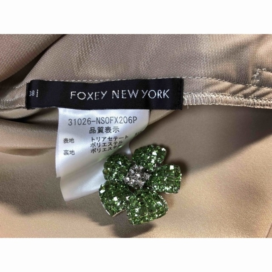 FOXEY NEW YORK ワンピース ベルト付き 38