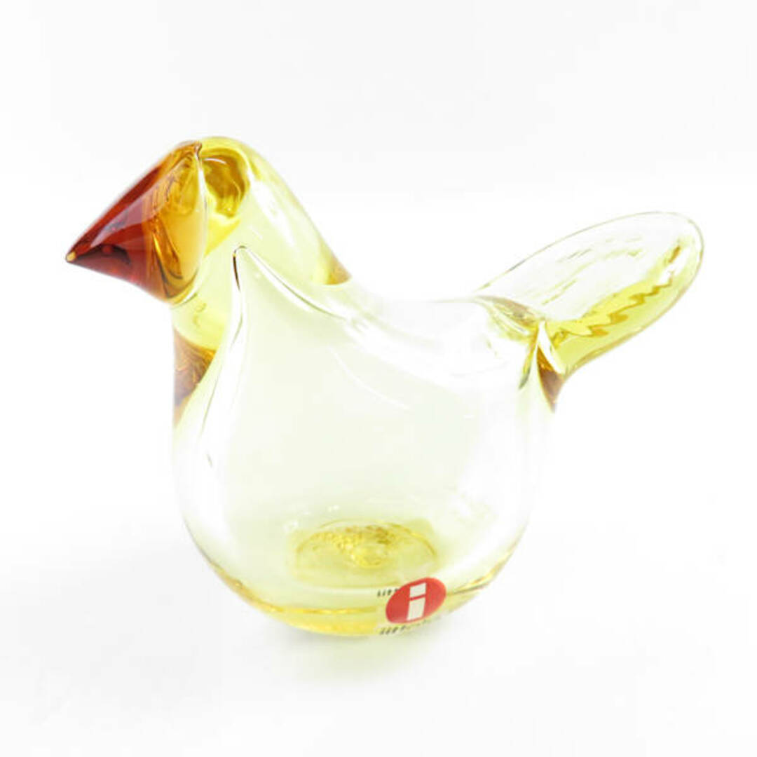 iittala(イッタラ)の美品 iittala イッタラ BIRDS BY TOIKKA SIEPPO レモン・コッパー バード バイ トイッカ シエッポ 1点 無鉛ガラス 北欧 フィンランド インテリア オブジェ SY5029H  インテリア/住まい/日用品のインテリア小物(置物)の商品写真