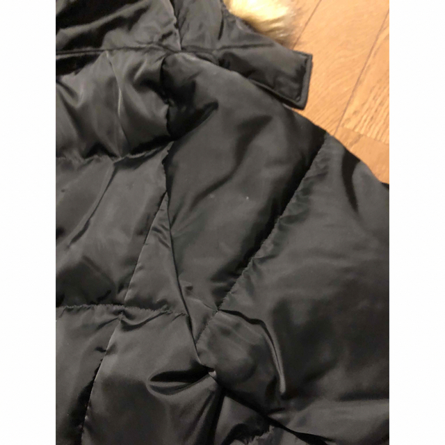 GU(ジーユー)のGU  黒ハーフダウンコート　150 キッズ/ベビー/マタニティのキッズ服女の子用(90cm~)(コート)の商品写真