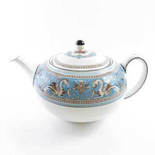 ウェッジウッド(WEDGWOOD)の美品 WEDGWOOD ウェッジウッド フロレンティーンターコイズ ティーポット 1点 SY5043H (その他)