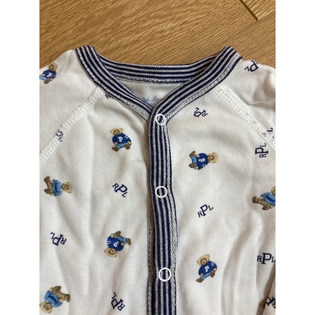 POLO RALPH LAUREN(ポロラルフローレン)のラルフローレン  くま柄ロンパース　 キッズ/ベビー/マタニティのベビー服(~85cm)(ロンパース)の商品写真