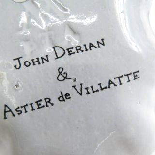 未使用 ASTIER de VILLATTE アスティエ・ド・ヴィラット John Derian Rosebud 小皿 1枚 15cmプレート ディッシュ SC5905K