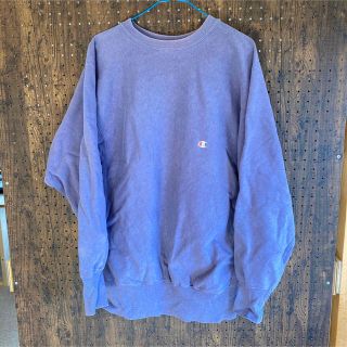 チャンピオン(Champion)のchampion REVERSE WEAVE USA90s 紫　袖目なしXL(スウェット)