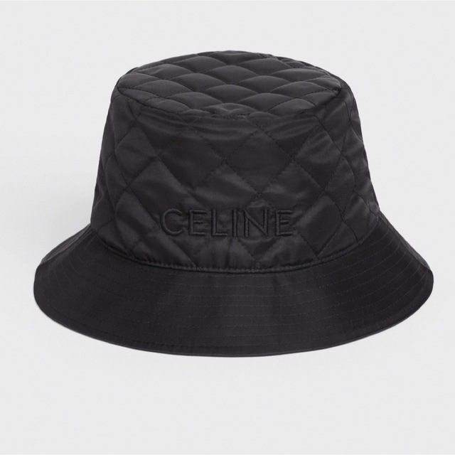 帽子CELINE バケットハット　ハット　帽子　美品　ブラック　黒　キャップ