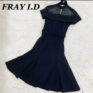 フレイアイディー(FRAY I.D)のFRAY I.D ワンピース リーフレスドレス  Aライン(ひざ丈ワンピース)