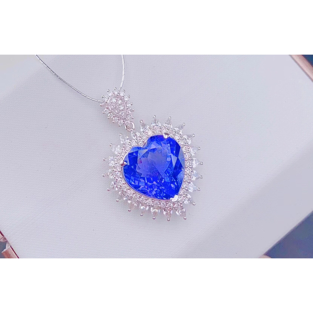 ⭐天然タンザナイト ダイヤ  ペンダントトップ k18 3.9ct