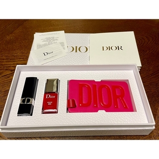 ディオール(Dior)のDior 誕生日ノベルティ ルージュ&ネイルエナメル&ラゲージタグ　新品未使用(サンプル/トライアルキット)