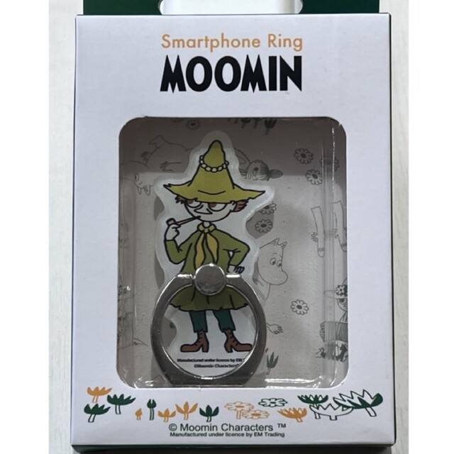 MOOMIN(ムーミン)のスナフキン スマホリング スマホ/家電/カメラのスマホアクセサリー(その他)の商品写真