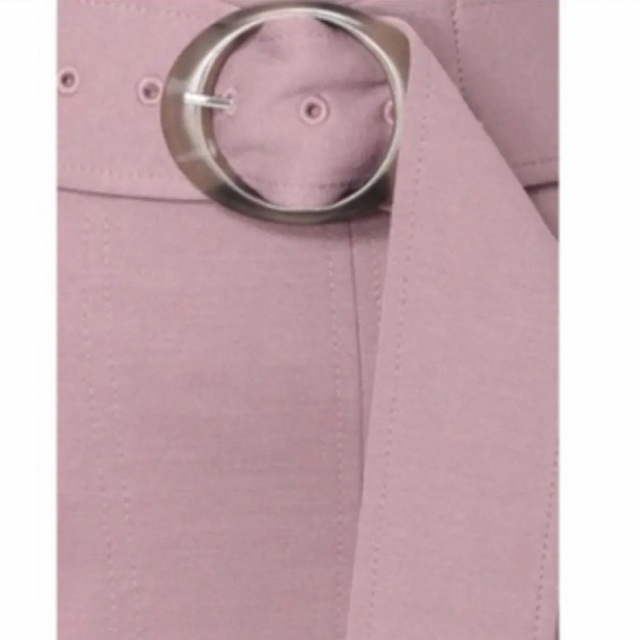 MERCURYDUO(マーキュリーデュオ)のマーキュリーデュオ　ポンチスリットタイトスカート　ピンク レディースのスカート(ロングスカート)の商品写真