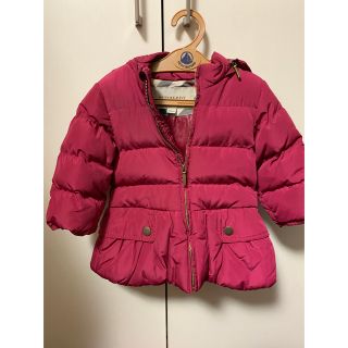 バーバリー(BURBERRY)の超美品　バーバリー　ダウンジャケット　2y 86cm(ジャケット/上着)