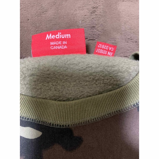 激レアM！17aw  supreme box logo スウェット迷彩