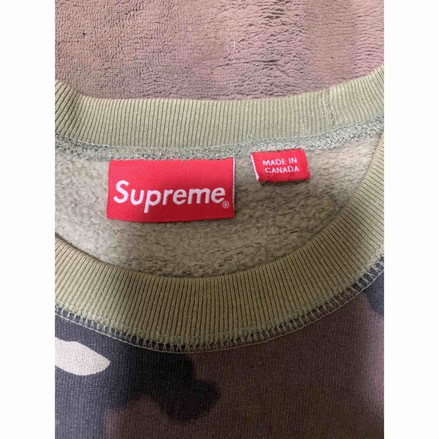 激レアM！17aw  supreme box logo スウェット迷彩