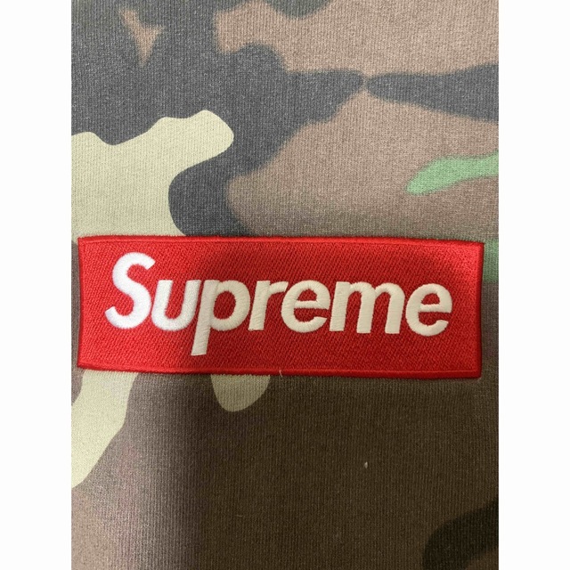 激レアM！17aw  supreme box logo スウェット迷彩