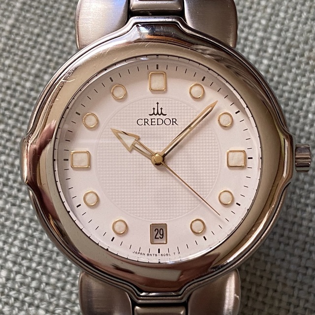 【T-ポイント5倍】 Grand Seiko SEIKO Hattori 36mm  メンズ 腕時計 CREDOR 美品 - 腕時計(アナログ)