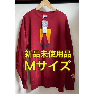 ジーユー(GU)のGU 鬼滅の刃 ビッグスウェットシャツ RED 煉獄杏寿郎 Mサイズ(Tシャツ/カットソー(七分/長袖))