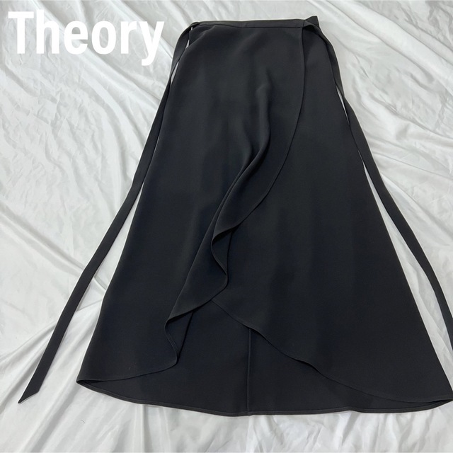 【美品】セオリー　theory ロングスカート　ラップスカート　フレアシルエット