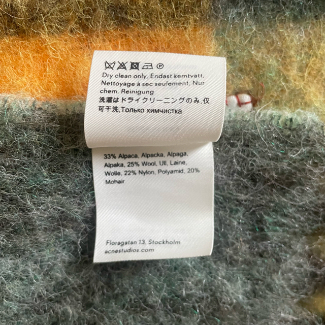 美品 国内正規品 acne studious旧ロゴ マフラー-