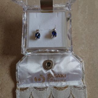 タサキ(TASAKI)の田崎真珠   サファイアダイアモンドピアス(ネックレス)