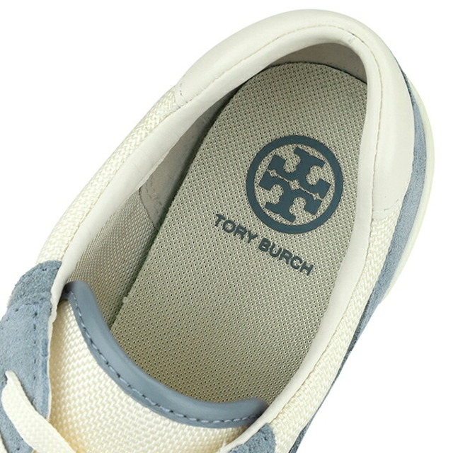 Tory Burch(トリーバーチ)の新品 トリーバーチ TORY BURCH スニーカー ソートゥース ロゴ ホワイト 白/ピンク/ベージュ NEW IVORY/BLUE CALLA 8 レディースの靴/シューズ(スニーカー)の商品写真