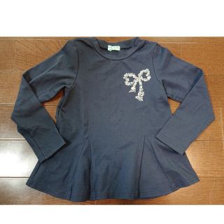 ハッカキッズ(hakka kids)の美品☆ハッカキッズ トレーナー 120 ポンチ素材(Tシャツ/カットソー)