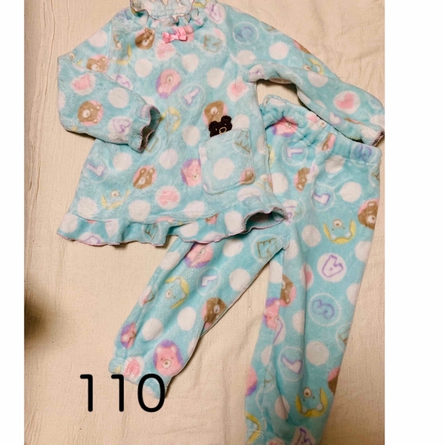 ふわふわパジャマ  110 キッズ/ベビー/マタニティのキッズ服女の子用(90cm~)(パジャマ)の商品写真