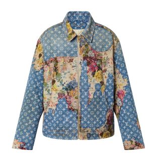 ルイヴィトン(LOUIS VUITTON)の希少！　サイズ46  ルイヴィトン　デストロイドワークウェアデニムジャケット(Gジャン/デニムジャケット)