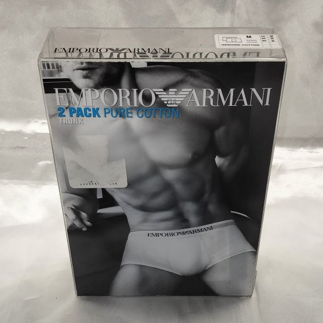 Emporio Armani(エンポリオアルマーニ)の新品 エンポリオアルマーニ PURE COTTONボクサーブラック メンズのアンダーウェア(ボクサーパンツ)の商品写真