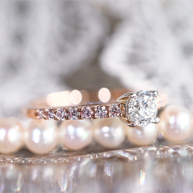 GIAダイヤモンド 天然ピンクダイヤモンド リング レディースのアクセサリー(リング(指輪))の商品写真