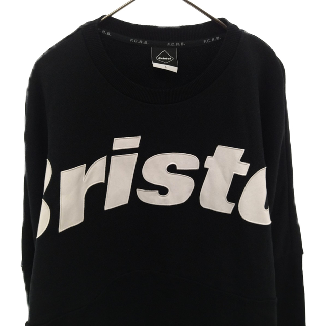 F.C.R.B./F.C.Real Bristol/FCRB エフシーアールビー/エフシーレアルブリストル BIG LOGO CREWNECK SWEAT FCRB-210059 ビッグロゴクルーネックスウェット ブラック