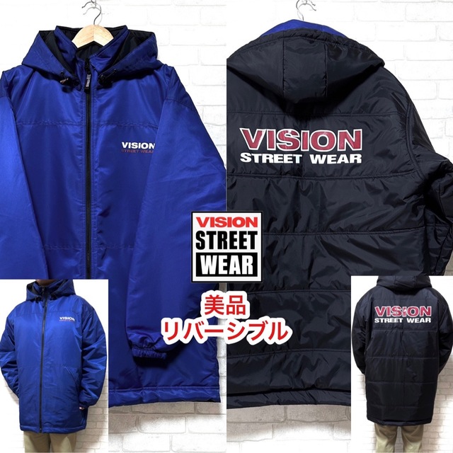 VISION STREET WEAR(ヴィジョン ストリート ウェア)の☆美品☆ VISION STREET WEAR リバーシブル ナイロンジャケット メンズのジャケット/アウター(ナイロンジャケット)の商品写真