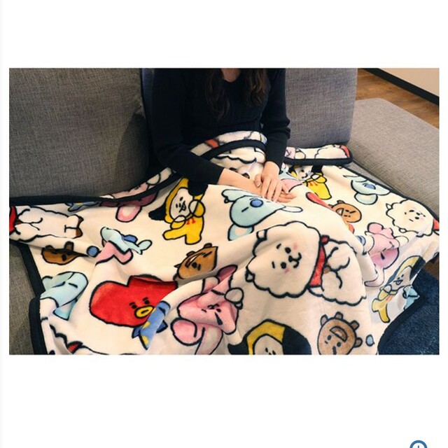 BT21 2枚セット ハーフ毛布 ひざ掛け ブランケット