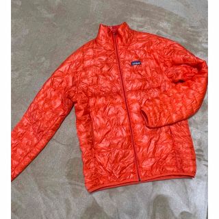 パタゴニア(patagonia)の【美品】パタゴニア　ダウン　メンズM  オレンジ(ダウンジャケット)