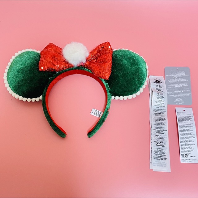 Disney 海外ディズニーストア ミニーカチューシャ クリスマス ポンポン スパンコールの通販 By ちょこ Shop ディズニーならラクマ