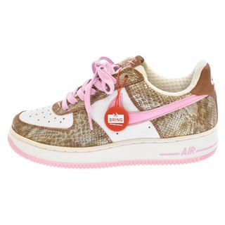 ナイキ(NIKE)のNIKE ナイキ WMNS AIR FORCE 1 PREMIUM ウィメンズ エアフォース 1 スネーク 金蛇 ローカットスニーカー ゴールド 309439-262(スニーカー)