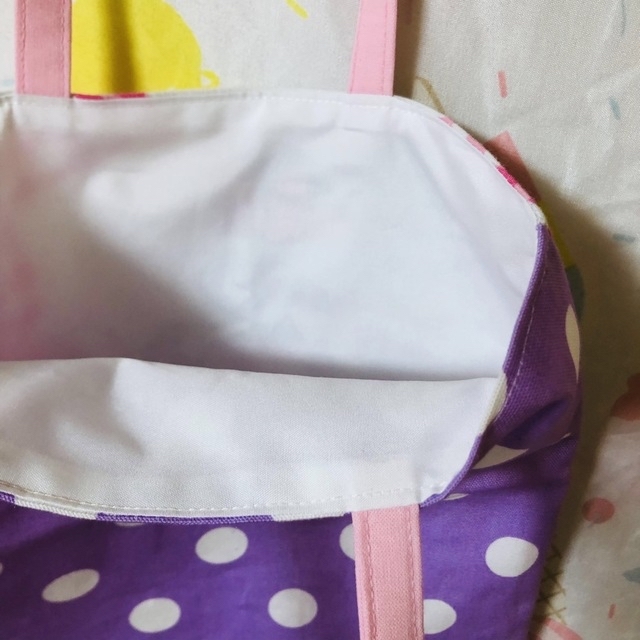 レア　人気　女の子　ミニー　ミニーマウス　ゆめかわ　リボン　ピンク　バッグ　鞄 ハンドメイドのキッズ/ベビー(バッグ/レッスンバッグ)の商品写真