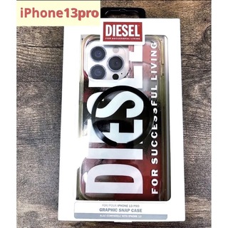 ディーゼル(DIESEL)のiPhone 13pro DIESEL クリアケース レッドカモフラージュ(iPhoneケース)