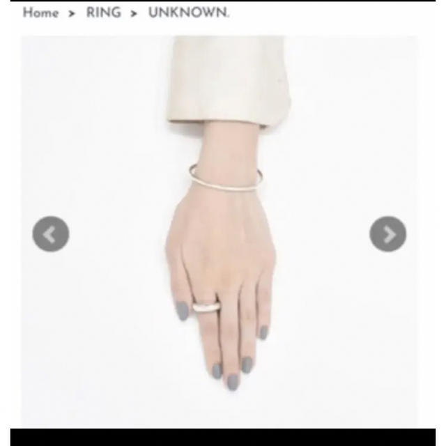 【UNKNOWN】RING 11号 レディースのアクセサリー(リング(指輪))の商品写真