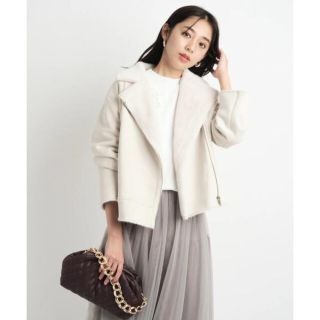 JUSGLITTY - 美品 JUSGLITTY フェイクムートンライダース 2 グレージュ