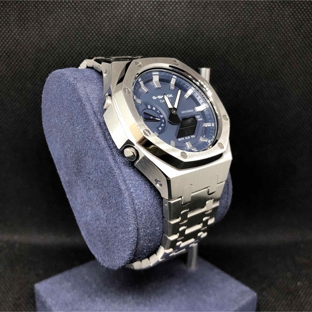 G-SHOCK(ジーショック)のGA-2100本体付き ステンレスベルトセット カシオーク カスタム Gショック メンズの時計(腕時計(アナログ))の商品写真