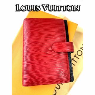 ルイヴィトン(LOUIS VUITTON)の✨美品✨ルイヴィトン　エピ　赤　手帳カバー　アジェンダPM レッド(その他)